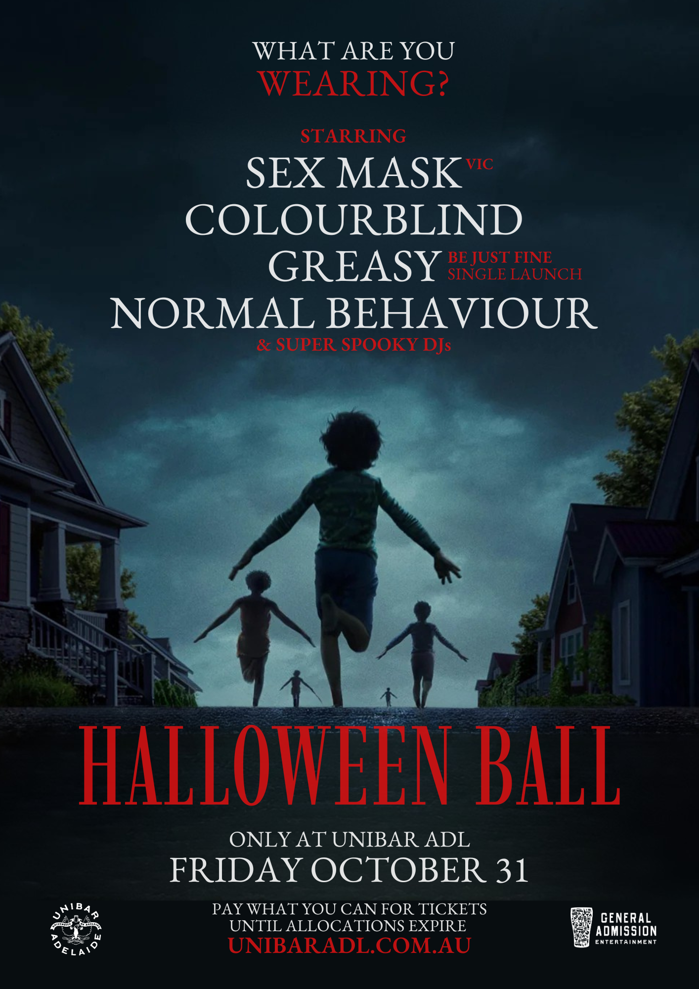 Buy HALLOWEEN BALL Starring SEX MASK (Vic), COLOURBLIND, GREASY